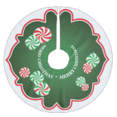 Kerst Pepermunt Snoepjes Boomrok Kerstboom Rok (Voorkant)