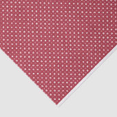 Kerst Pepermunt Snowflake Polka Dot Tissuepapier (Detail)