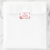 Kerst Peppermint Snoepgoed met label (Tas)