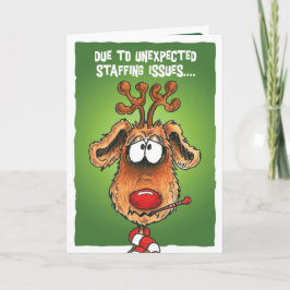 Kerst personeelsproblemen feestdagen kaart