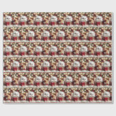 Kerst Perzische kitten in een geschenkdoos Cadeaupapier (Vlak)