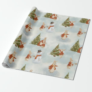 Kerst Peter Rabbit Cadeaupapier