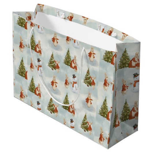 Kerst Peter Rabbit Groot Cadeauzakje (Achterkant Gekanteld)