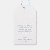 Kerst Peter Rabbit waterverf Cadeaulabel (Achterkant)