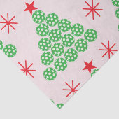 Kerst Pickleball Tree met sterren Patroon Tissuepapier (Detail)