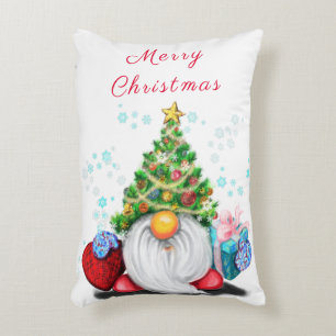 Kerst Pillow Gnome met Gift Accent Kussen