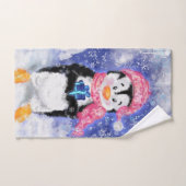 Kerst Pinguïn Badhanddoeken Bad Handdoek (Handdoek)