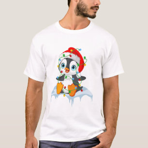 Kerst Pinguïn Horrige Pyjama T-shirt