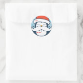 Kerst Pinguïn Mustache Trend Gift Labels (Tas)