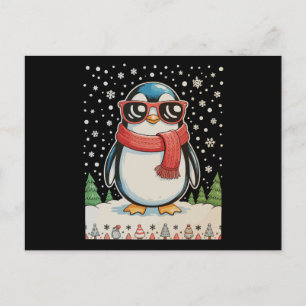 Kerst Pinguïn Zonnebril Lelijke Kerst Vakantie Feestdagenkaart