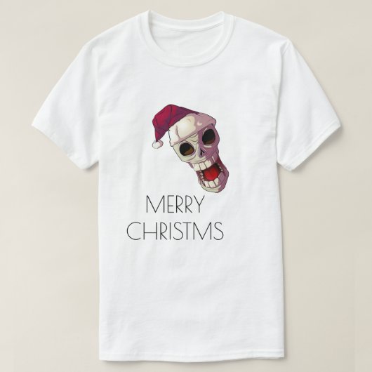 Kerst Pirate Skull T-shirt (Design voorkant)