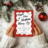 Kerst Pizza en Wijnfeest Kaart