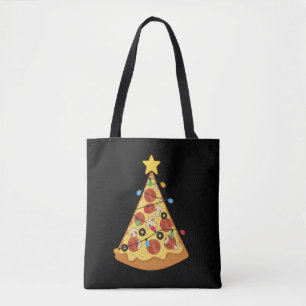 Kerst Pizza Liefhebber Vakantiediner Kerstnacht Draagtas