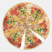Kerst Pizza Sticker (Voorkant)