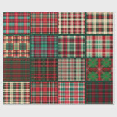 Kerst Plaid Cadeaupapier (Vlak)