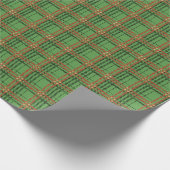 Kerst Plaid Groen en Rood Cadeaupapier (Hoek)