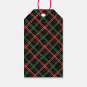 Kerst Plaid, Kerst Gift Label Cadeaulabel (Achterkant)