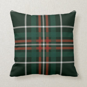 Kerst Plaid Rood Groen Wit Eenvoudig Patroon Kussen