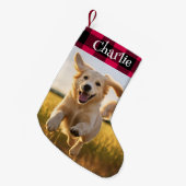 Kerst Plaid Shirt Custom Pet Foto Kleine Kerstsok (Voorkant (Hangend))