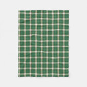 Kerst Plaid wit, groen, goud Fleece Deken (Voorkant)