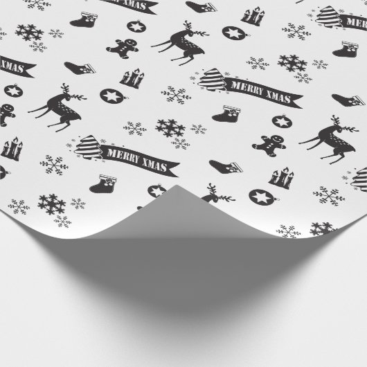 Kerst - plechtige vergadering cadeaupapier (Hoek)