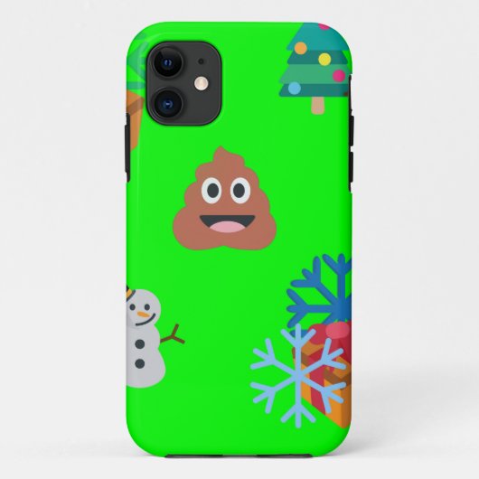 kerst poep emoji Case-Mate iPhone case (Achterkant)