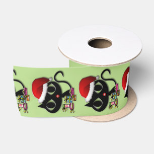 Kerst poesje lint