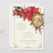 Kerst Poinsettia Baby Jesus (Voorkant)