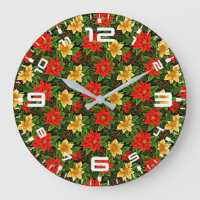Kerst Poinsettia Bloemen Patroon-86755