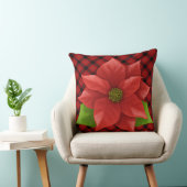 Kerst Poinsettia Kussensloop Kussen (Stoel)