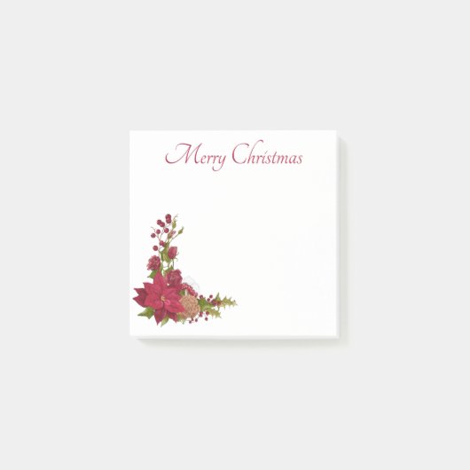 Kerst Poinsettia Post-It Notities Post-it® Notes (Voorkant)