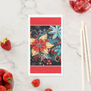 Kerst Poinsettia Servet