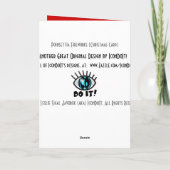 Kerst Poinsettia Vuurwerk (kaart) Feestdagen Kaart (Achterkant)