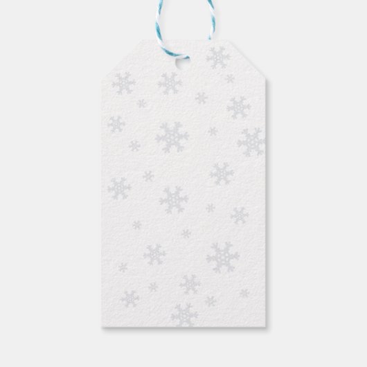 Kerst Polar Beer Baby shower Dank u Cadeaulabel (Achterkant)