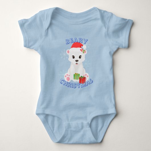 Kerst Polar Beer met geschenken  Romper (Voorkant)