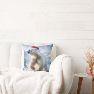 Kerst Polar Beer met Santa Pet Kussen