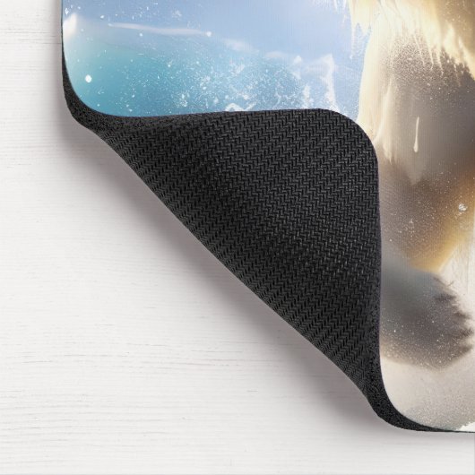 Kerst Polar Beer met Santa Pet Muismat (Hoek)