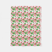 Kerst polka dot patroon fleece deken (Voorkant)