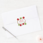 Kerst Polka Dot Swirl Stickers (Envelop)