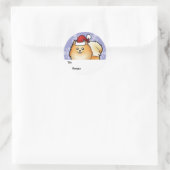 Kerst Pomeranian Gift Labels (Tas)