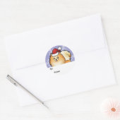 Kerst Pomeranian Gift Labels (Envelop)