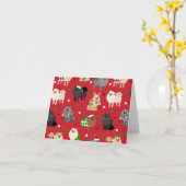 Kerst Pommerijnen Kaart (Gele Bloem)
