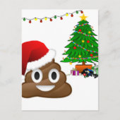 kerst poo emoji feestdagenkaart (Voorkant)