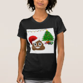 kerst poo emoji t-shirt (Voorkant)