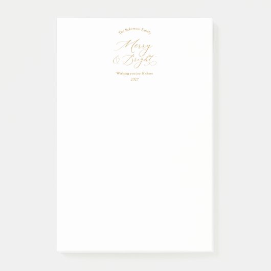 Kerst Post-it Notities Merry & Bright Post-it® Notes (Voorkant)