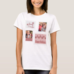 Kerst Postzegels 2 Foto Lief En Origineel T-shirt