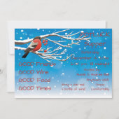 Kerst Potluck Avondmaal Feest Kaart (Voorkant)