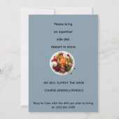 Kerst Potluck Uitnodiging (Achterkant)