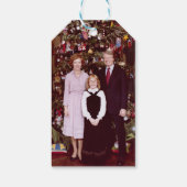 Kerst President James Jimmy Carter Witte Huis Cadeaulabel (Achterkant)