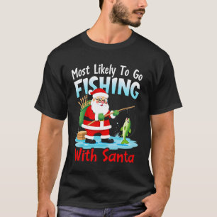 Kerst Prettig Kerstfeest Voor Cadeau Vissen Kerstm T-shirt
